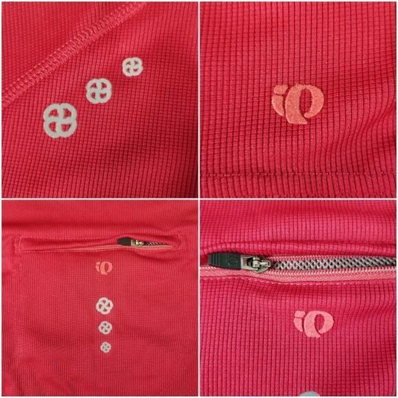 Nwt 2007 Pearl Izumi Womens Medium 1/2 Zip Red Boulder Bike Top Jersey $59.95 - Picture 5 of 11